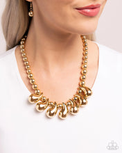 Load image into Gallery viewer, Paparazzi Accessories - Raindrop Rebel - Gold
