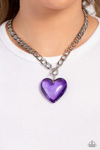 Load image into Gallery viewer, Paparazzi Accessories - GLASSY-Hero - Purple
