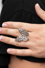 Load image into Gallery viewer, Paparazzi Accessories - Bright-Eyed Butterfly - White
