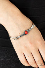 Load image into Gallery viewer, Paparazzi Accessories - Stone Scrolls - Red
