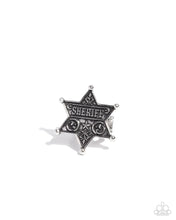Load image into Gallery viewer, Paparazzi Accessories - Sheriffs Star - Silver
