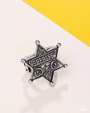 Load image into Gallery viewer, Paparazzi Accessories - Sheriffs Star - Silver

