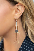Load image into Gallery viewer, Paparazzi Accessories - Clear the SQUARE - Gold
