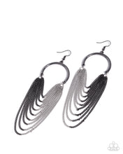 Load image into Gallery viewer, Paparazzi Accessories - Focused Fringe - Black
