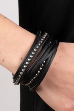 Load image into Gallery viewer, Paparazzi Accessories - Studded Sensation - Black
