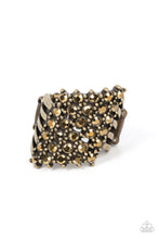 Load image into Gallery viewer, Paparazzi Accessories - Slanted Smolder - Brass
