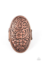 Load image into Gallery viewer, Paparazzi Accessories - Floral Fortress - Copper
