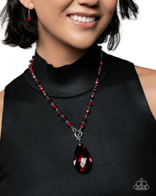 Load image into Gallery viewer, Paparazzi Accessories - Teardrop Tale - Red
