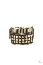 Load image into Gallery viewer, Paparazzi Accessories - Tenacious Texture - Brass
