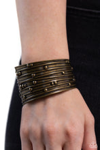 Load image into Gallery viewer, Paparazzi Accessories - Mechanical Motif - Brass
