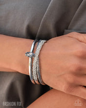 Load image into Gallery viewer, Paparazzi Accessories - Bold Boundary - Silver
