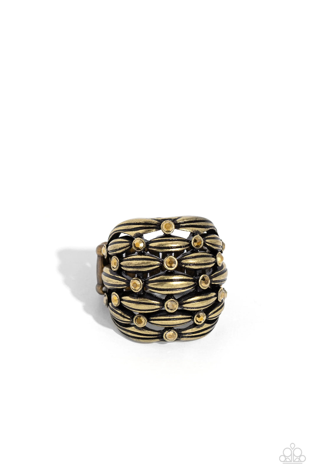 Paparazzi Accessories - Steadfast Stack - Brass