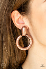 Load image into Gallery viewer, Paparazzi Accessories - Ancient Artisan - Copper Clip-On
