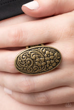 Load image into Gallery viewer, Paparazzi Accessories - Floral Fortress - Brass
