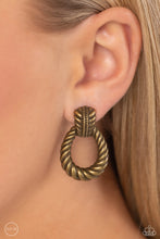 Load image into Gallery viewer, Paparazzi Accessories - Roping Rodeo - Brass Clip On
