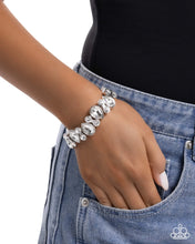 Load image into Gallery viewer, Paparazzi Accessories - Secure Sparkle - White
