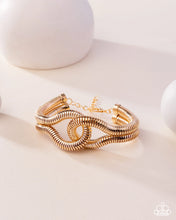 Load image into Gallery viewer, Paparazzi Accessories - Interlocked Ignition - Gold
