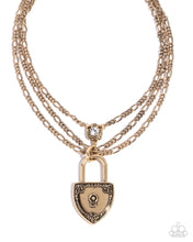 Load image into Gallery viewer, Paparazzi Accessories - LOCK Show - Gold
