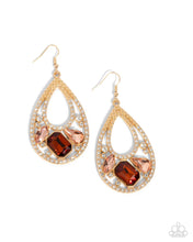 Load image into Gallery viewer, Paparazzi Accessories - Teardrop Trifecta - Brown
