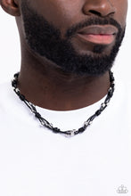Load image into Gallery viewer, Paparazzi Accessories - Braided Brawl - Black
