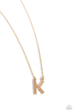 Load image into Gallery viewer, Paparazzi Accessories - Leave Your Initials - Gold - K
