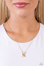 Load image into Gallery viewer, Paparazzi Accessories - Leave Your Initials - Gold - K
