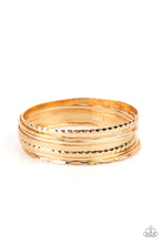 Load image into Gallery viewer, Paparazzi - How Do You Stack Up? - Gold

