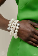 Load image into Gallery viewer, Paparazzi Accessories - Pleasing Pirouette - White
