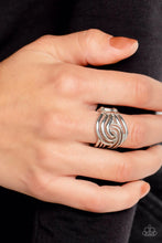 Load image into Gallery viewer, Paparazzi Accessories - Interlocked Insignia - Silver
