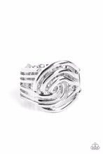 Load image into Gallery viewer, Paparazzi Accessories - Interlocked Insignia - Silver
