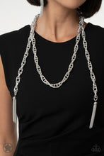 Load image into Gallery viewer, Paparazzi Accessories - SCARFed for Attention - Silver
