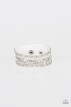 Load image into Gallery viewer, Paparazzi - Rollin In Rhinestones - White
