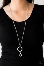 Load image into Gallery viewer, Paparazzi Accessories - Straight To The Top - White Lanyard
