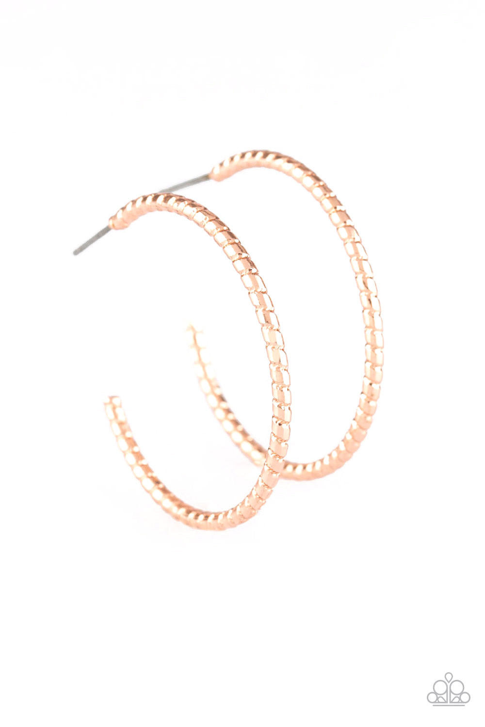 Paparazzi - HOOP, Line, and Sinker - Rose Gold
