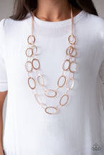 Load image into Gallery viewer, Paparazzi Accessories - Glimmer Goals - Rose Gold
