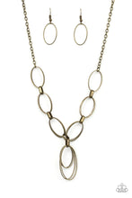 Load image into Gallery viewer, Paparazzi Accessories - All OVAL Town - Brass

