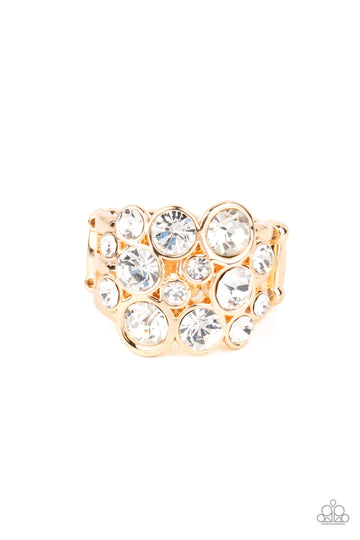 Paparazzi Accessories - Bubbling Bravado-Gold