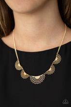 Load image into Gallery viewer, Paparazzi - Fanned Out Fashion - Gold
