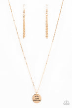 Load image into Gallery viewer, Paparazzi Accessories - Freedom Isnt Free - Gold
