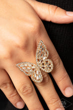 Load image into Gallery viewer, Paparazzi - Flauntable Flutter - Gold
