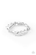 Load image into Gallery viewer, Paparazzi Accessories - Fashionably Faceted - Silver
