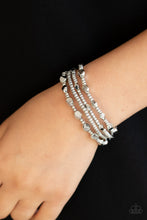 Load image into Gallery viewer, Paparazzi Accessories - Fashionably Faceted - Silver
