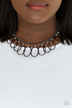 Load image into Gallery viewer, Paparazzi - Double OVAL-time - Black
