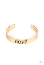 Load image into Gallery viewer, Paparazzi Accessories - Hope Makes The World Go Round - Gold
