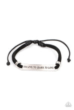 Load image into Gallery viewer, Paparazzi Accessories - To Live, To Learn, To Love - Black
