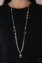 Load image into Gallery viewer, Paparazzi Accessories - Spectacularly Speckled - Brown Lanyard
