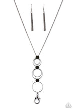 Load image into Gallery viewer, Paparazzi Accessories - Join The Circle - Black Lanyard
