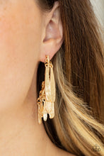 Load image into Gallery viewer, Paparazzi Accessories - Pursuing The Plumes - Gold
