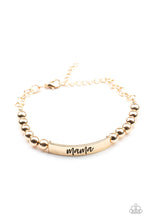 Load image into Gallery viewer, Paparazzi Accessories - Mom Squad - Gold
