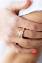 Load image into Gallery viewer, Paparazzi Accessories - Billowy Bands - Rose Gold
